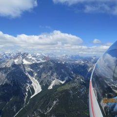 Flugwegposition um 09:54:24: Aufgenommen in der Nähe von 39034 Toblach, Südtirol, Italien in 3010 Meter
